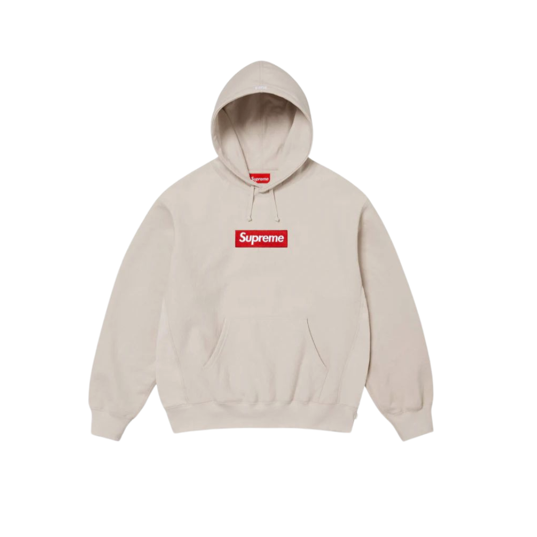 Supreme Box Logo Hooded Sweatshirt (FW24) Stone