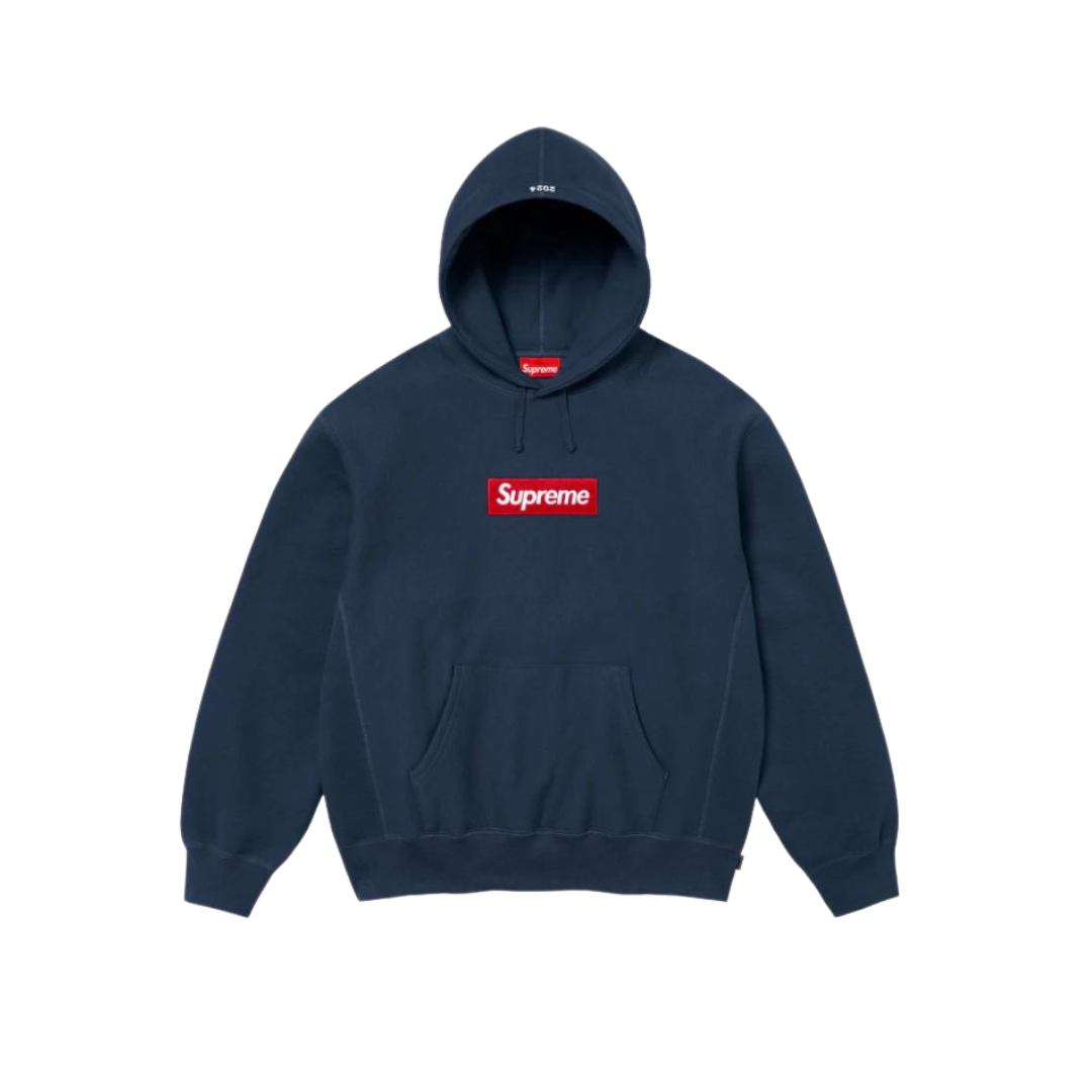 Supreme Box Logo Hooded Sweatshirt (FW24) Navy