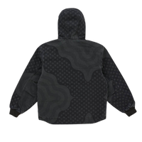 Supreme Flag Quilted Hooded Work Jacket Black