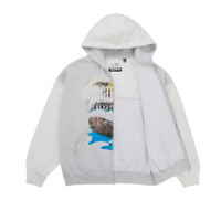 Supreme MM6 Maison Margiela Eagle Zip Up Hooded Sweatshirt White